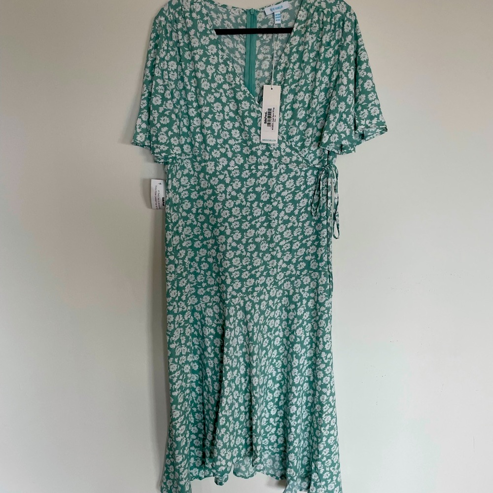 Blue Vanilla Floral Wrap Dress, US Size 12